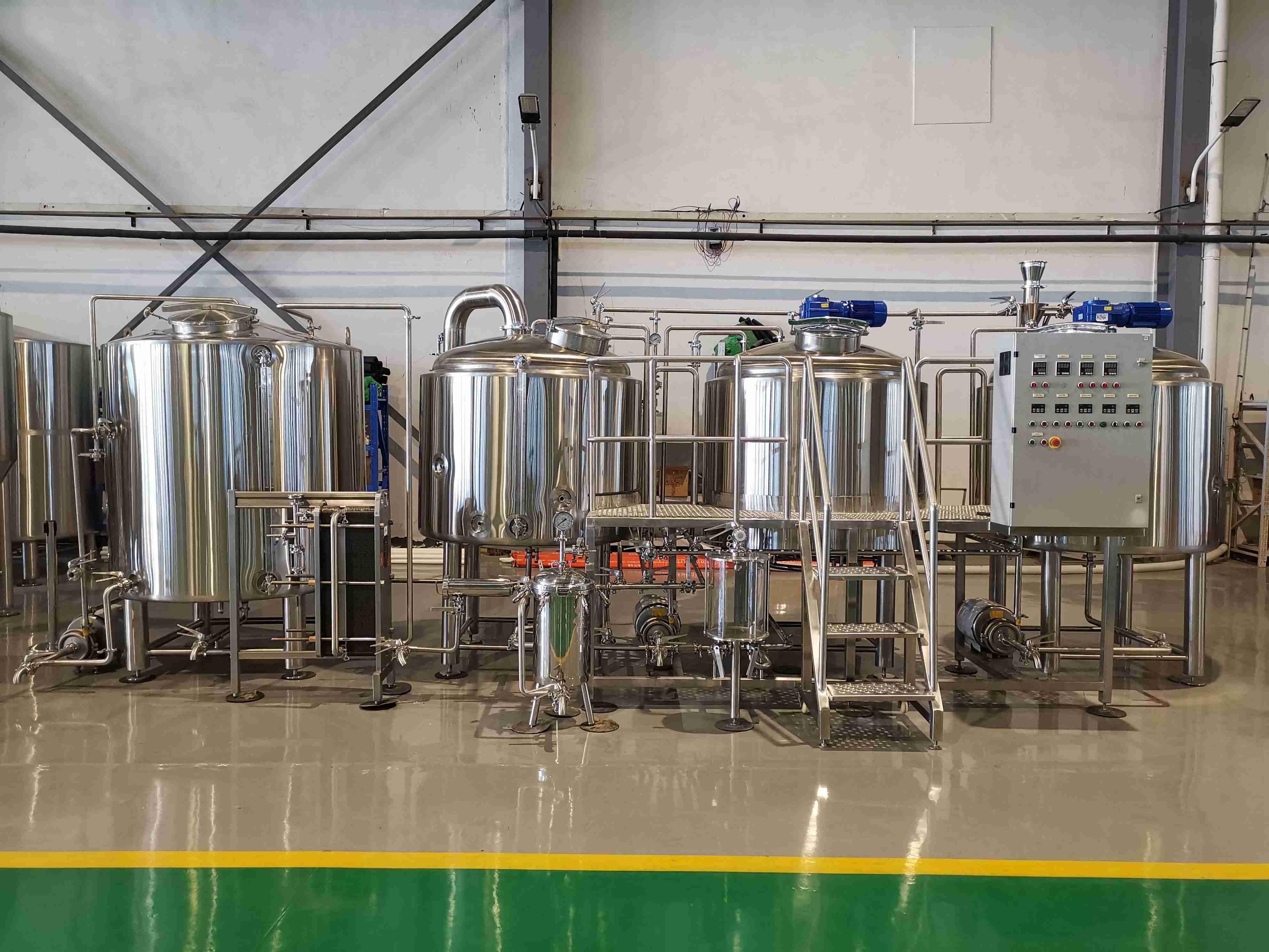 Tiantai 1000L Three Vessel Brewhouse Equipment