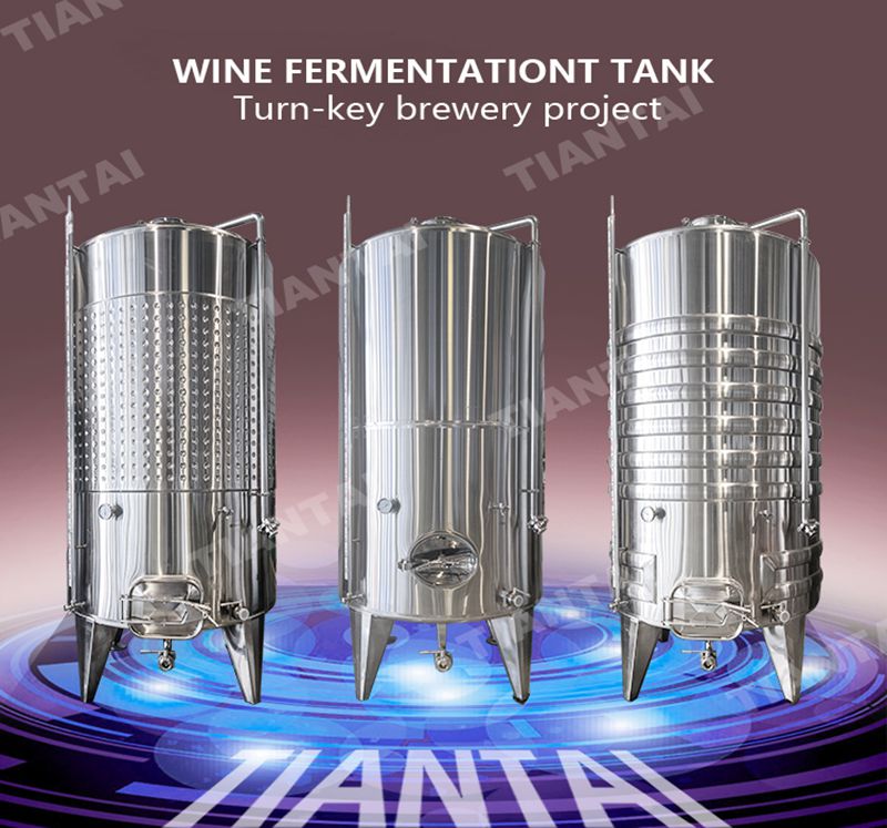 6000L Wine Tank Winery Equipment Turnkey Solutions White Red Wine Fermenting Tanks Customized Dim