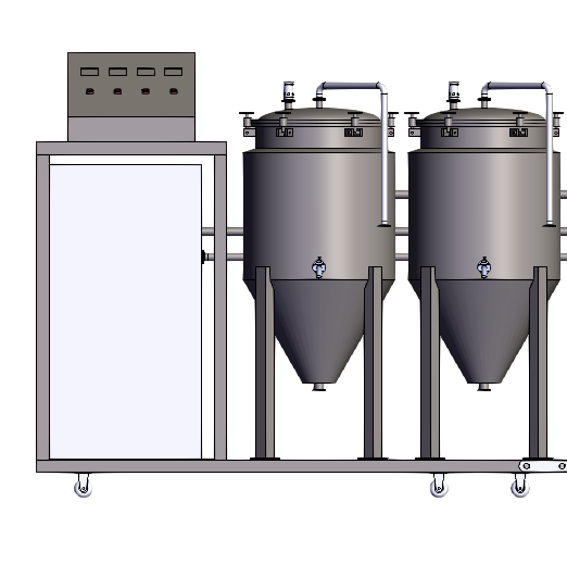 Equipo piloto de elaboración de cerveza de 100L3