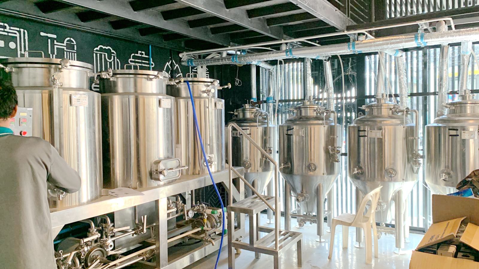 200L brewery equipment layout