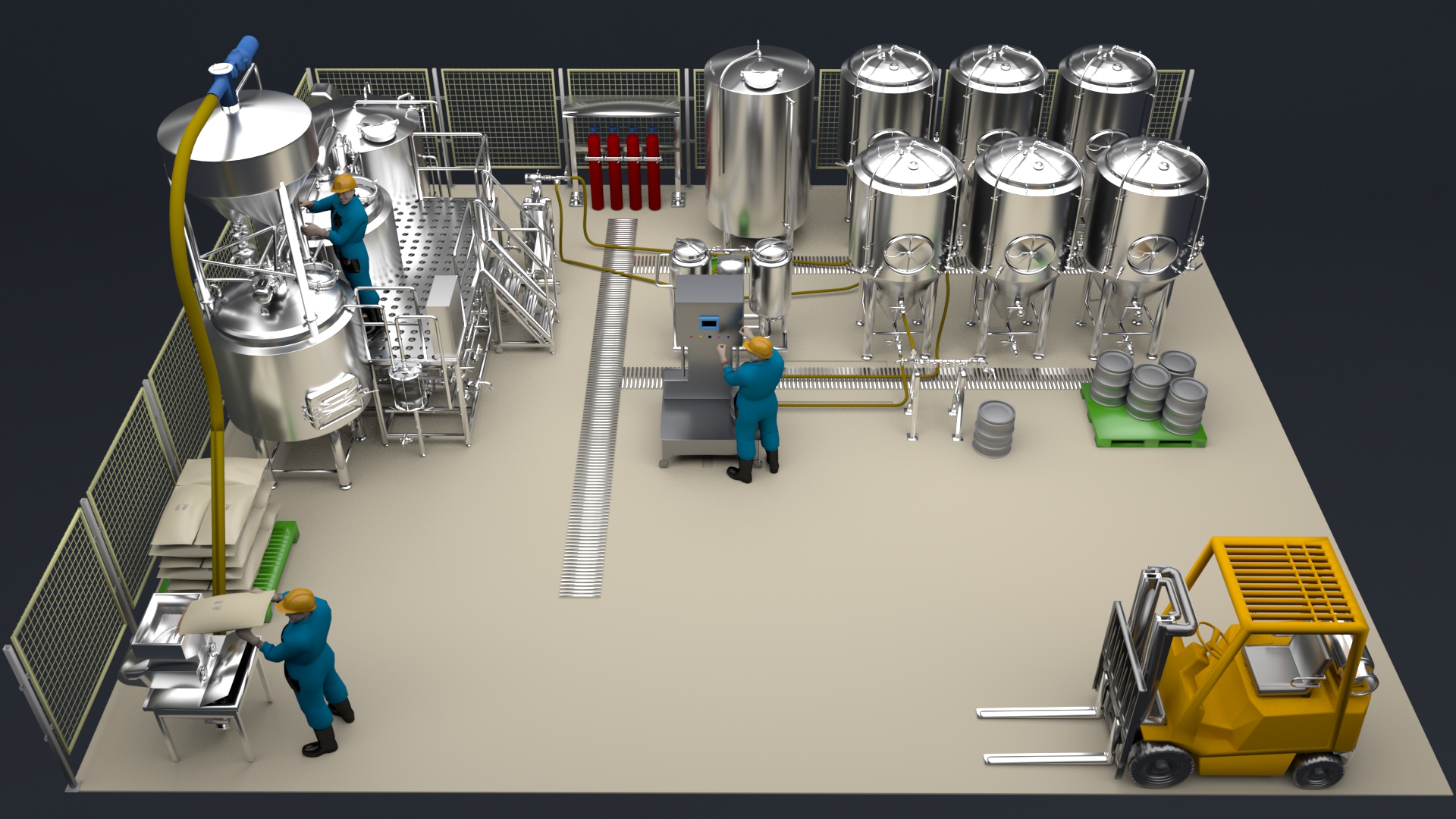 Equipo de cervecería 500L