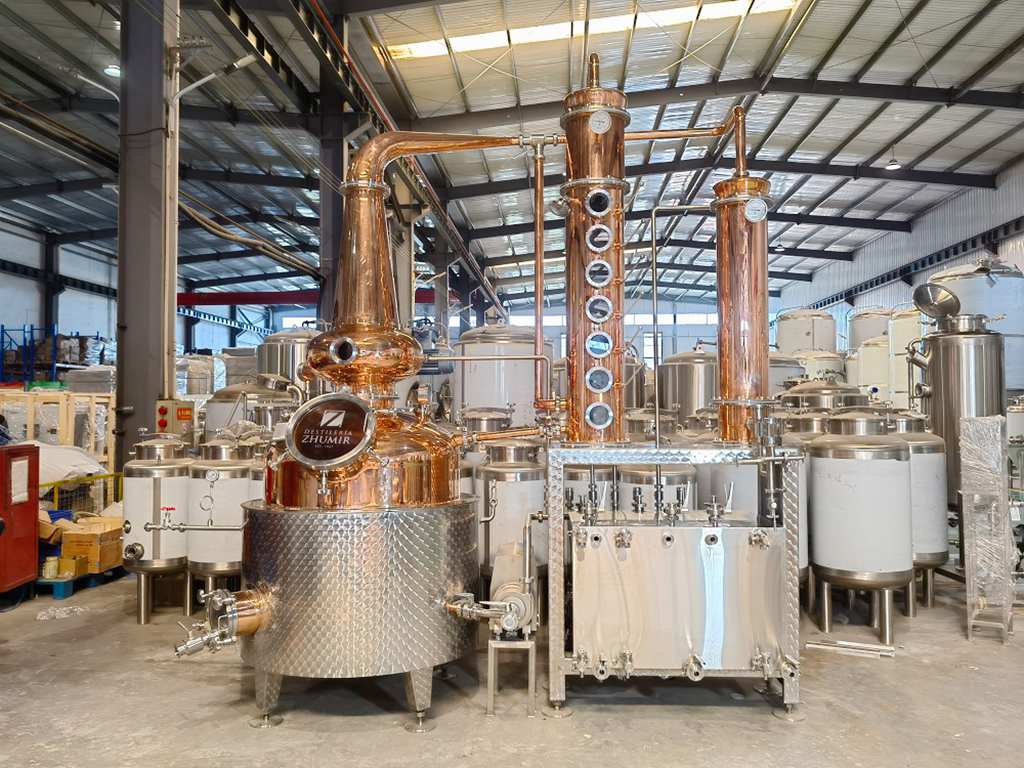 500L Rum Distillation Equipment-Precision Copper Column Still for Premium Rum Production